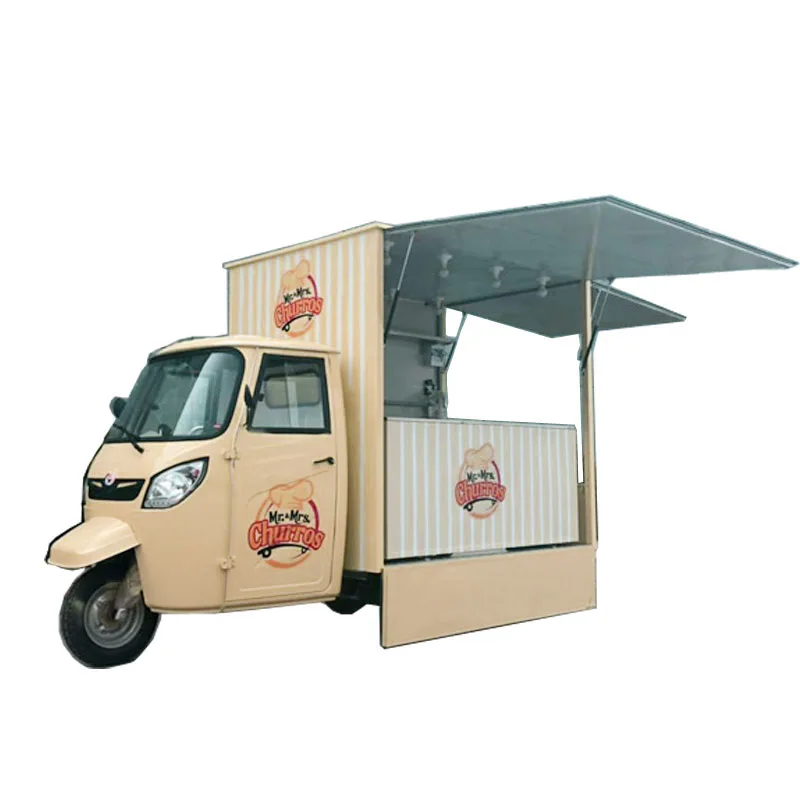 3 Wheeler Electric Piaggio Ape Tuk Tuk Mobile Kitchen Food Cart Sale