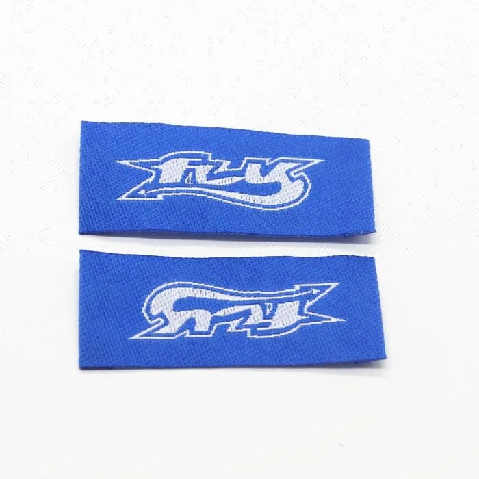 Popular damask woven label garment tag bag labels
