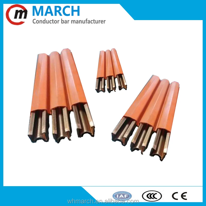 Low Price of copper bus bar , 160A-400A crane rail
