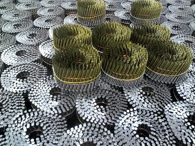 2'x0.099'/2-1/4'x0.099'/ 2-1/2'x0.099' wire coil nails/clavos rolado para maderas