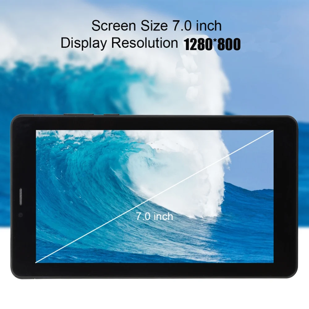 2019 Новый Android 8,1 Duall SIM телефон 3G планшетный ПК с функцией разговора, 7,0 Inch IPS лицо Core 1 Гб оперативной памяти, 16 Гб встроенной памяти, планшетный ПК с Wi-Fi, FM радио, GPS