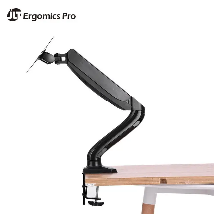 Gas Spring Aluminum Ergonomic Single LCD Monitor Desk Mount Stand