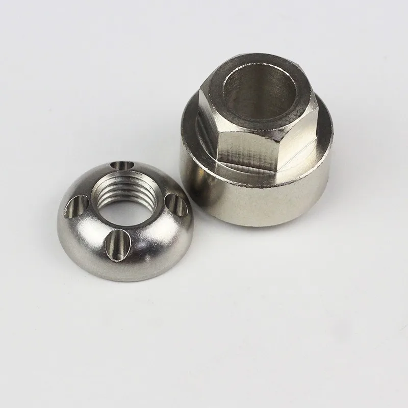High quality patented stainless steel torx anti theft nut for auto industry safety tamper proof nut security 4-hole nut