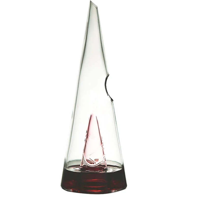 Пирамидальный стеклянный графин для виски и ликера