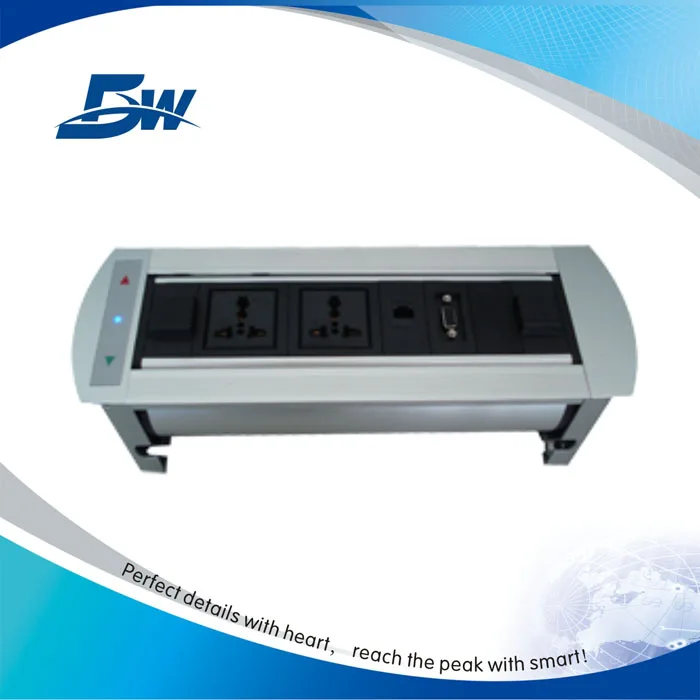 Multimedia Tabletop Switch Socket/Desk Connection Box With USB RJ45 Audio/Modular Rotating Outlet