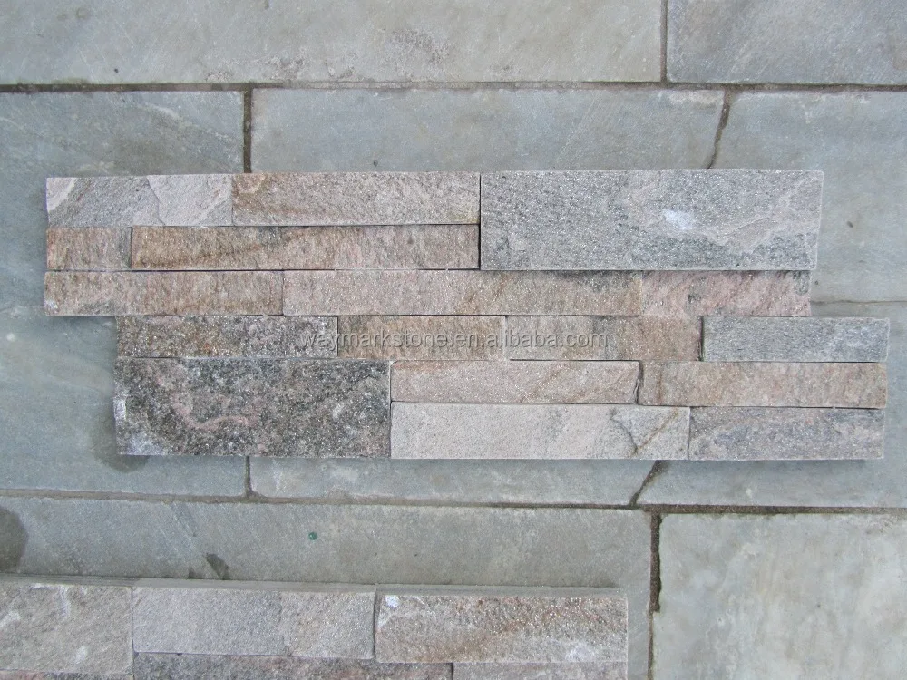 
factory salte cheap natural quartz wall stone cladding and stone panels(WP-D43) 