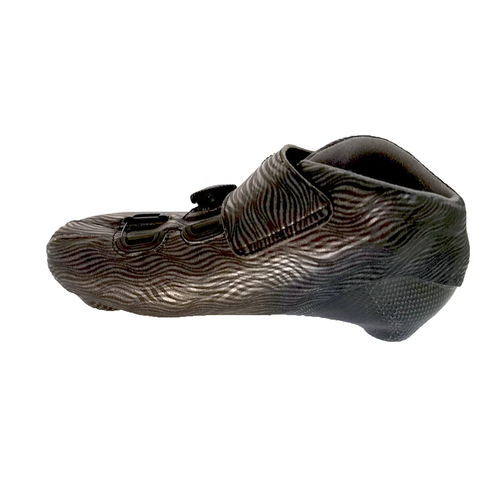 Professional adjustable outdoor carbon fiber leather roller inline skate upper boots for kids