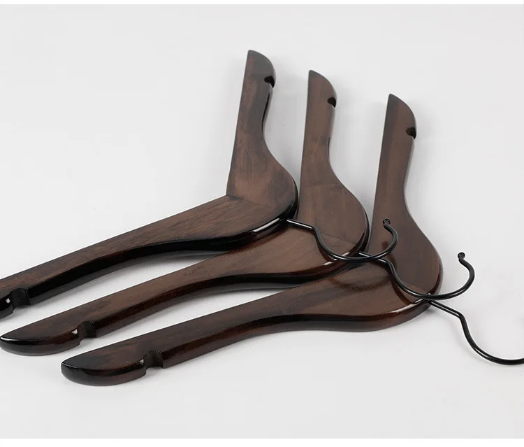 Cheap personalized deluxe wooden cloth logo chlidrens mens woman garment clothing laundry hanger