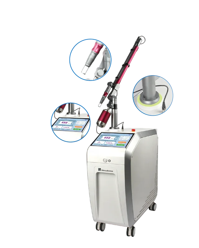 Three year warranty factory price and free training picosecond q switched laser tattoo removal
