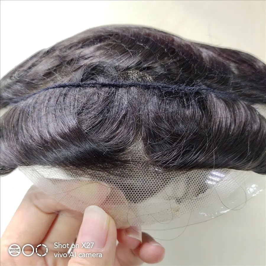 Qingdao Light Density Latest Swiss Lace Toupee Men Toupee On Stock