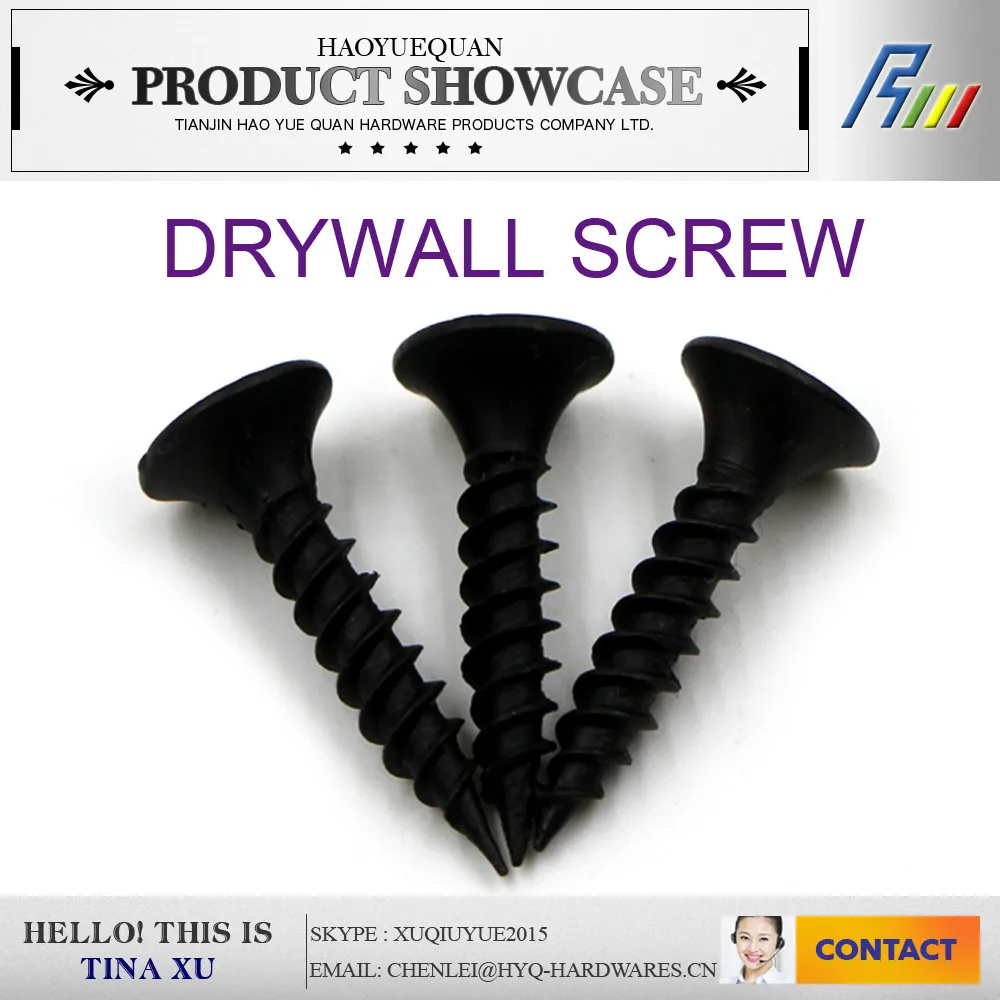 Черный гипсокартон винтовые / / дешевые шурупы
