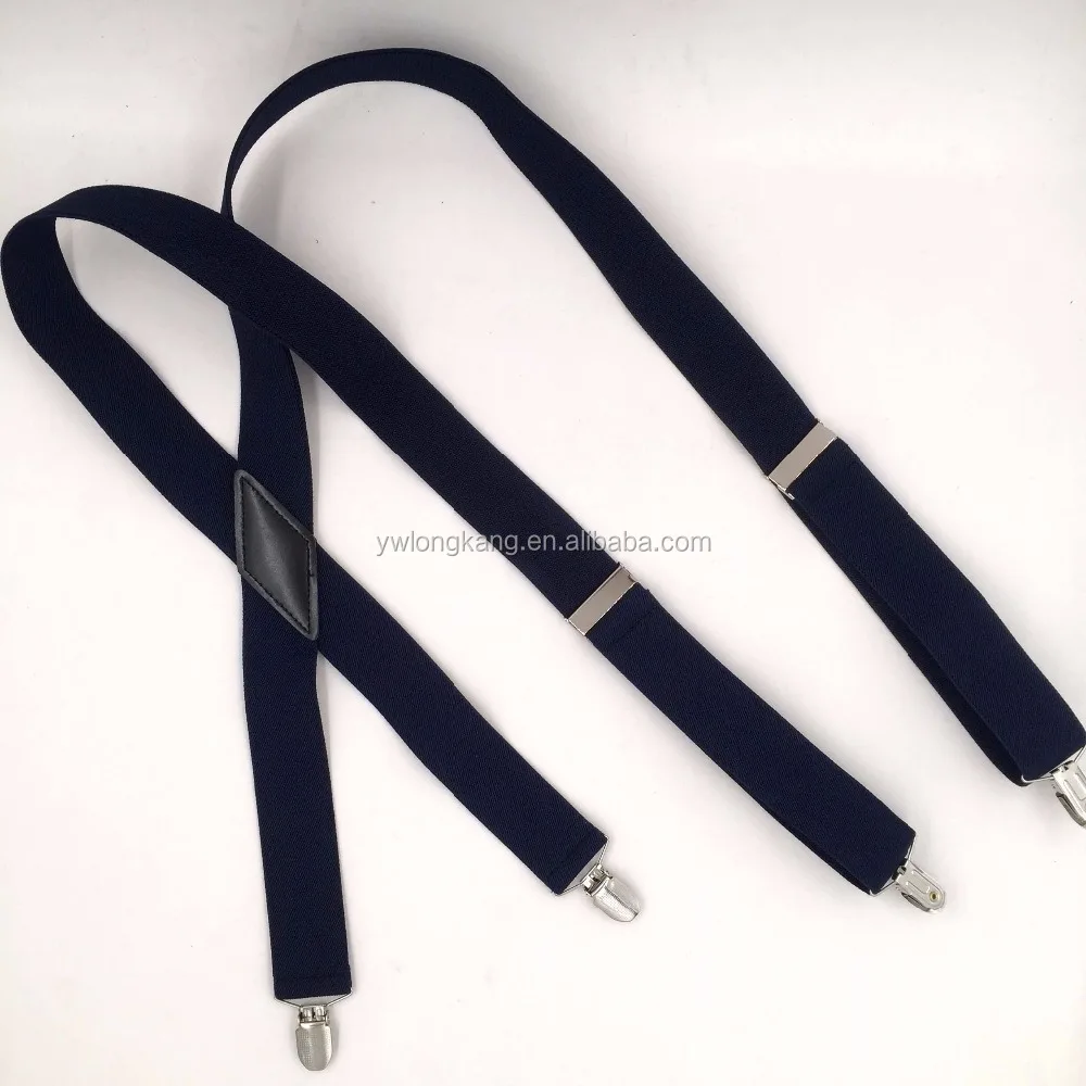 
Navy blue color X back braces suspenders 3.5cm suspenders 