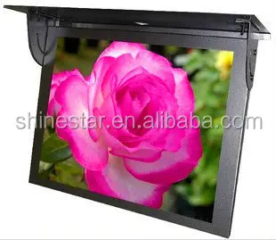 17 inch LCD advertising bus media player screen monitor TV with mounting bracket for vehicle coach metro train
