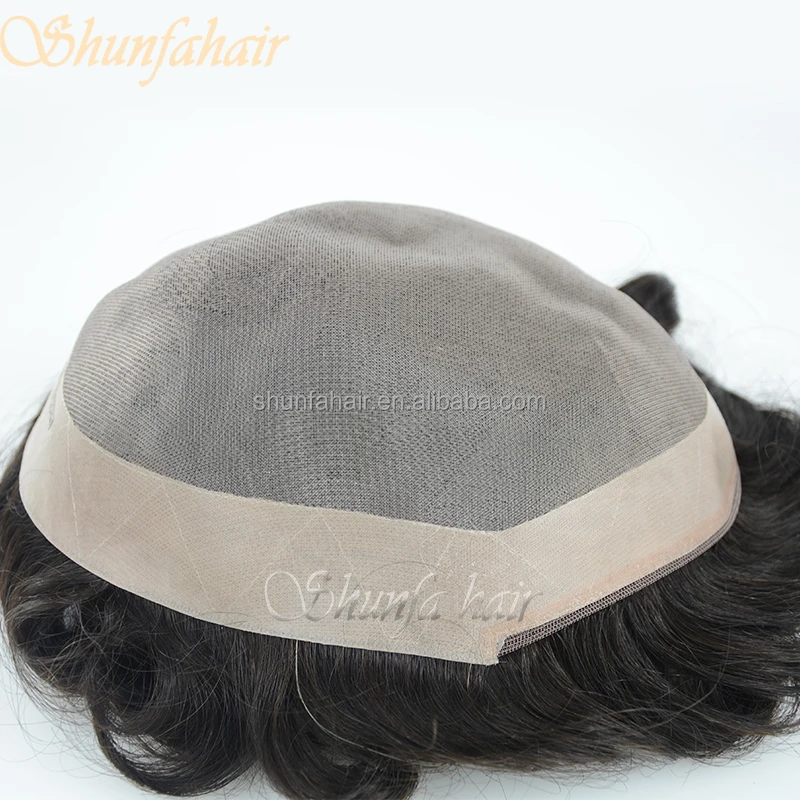 Toupee, hair system hair replacement factory in Qingdao China