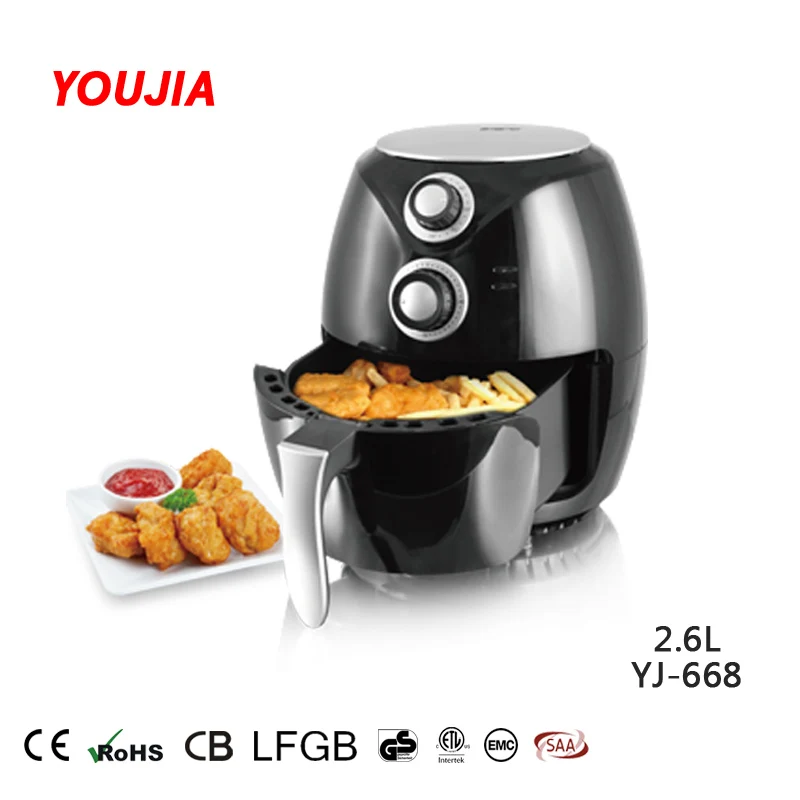 1400W Electric Hot Air Fryer with Removable Dishwasher Safe Basket Hot Air Cooker