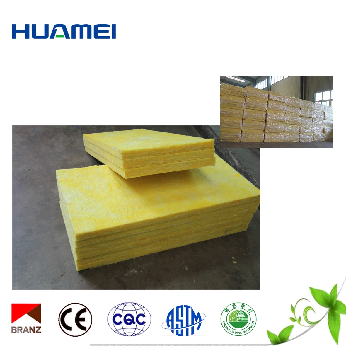 
Best Price Huamei Acoustic Basalt Insulation Board Panel Glass Wool 