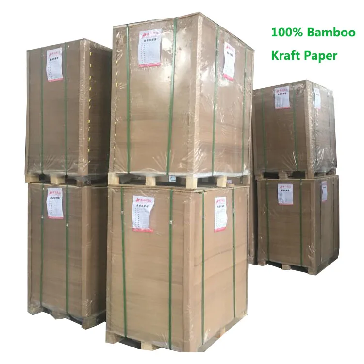 
Food Grade Packaging Bamboo Fiber Kraft Paper 