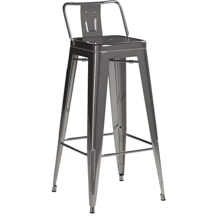 
Барный стул Tolixs со спинкой, промышленный металлический барный стул со спинкой 
