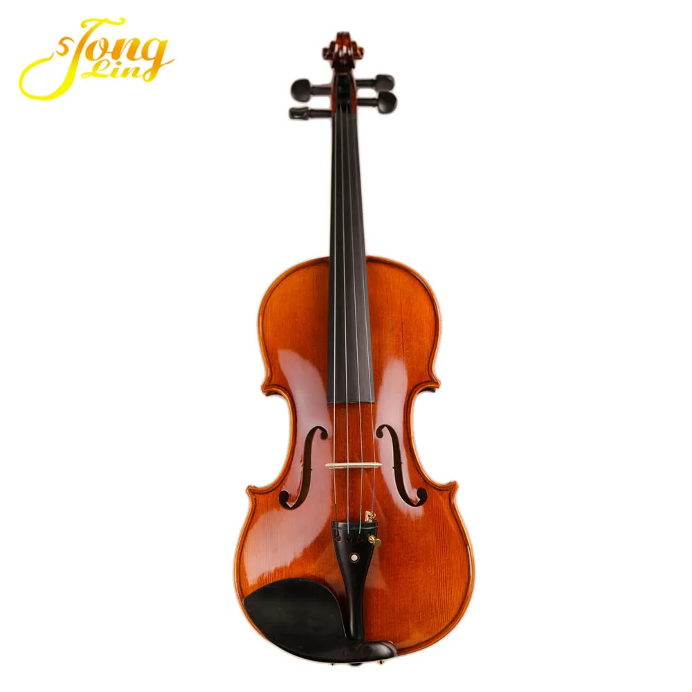 TL004-580) Famous violin brands flamed violin with case and rosin german violin craft