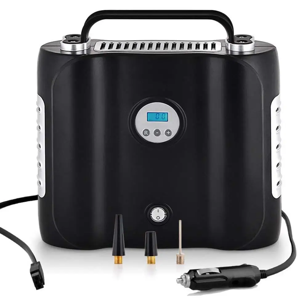 Air Compressor Pump, 12V 150PSI 50L/min Electric Digital Tire Inflator, Dual Cylinder Speed And longer Service Life for Car, Bic