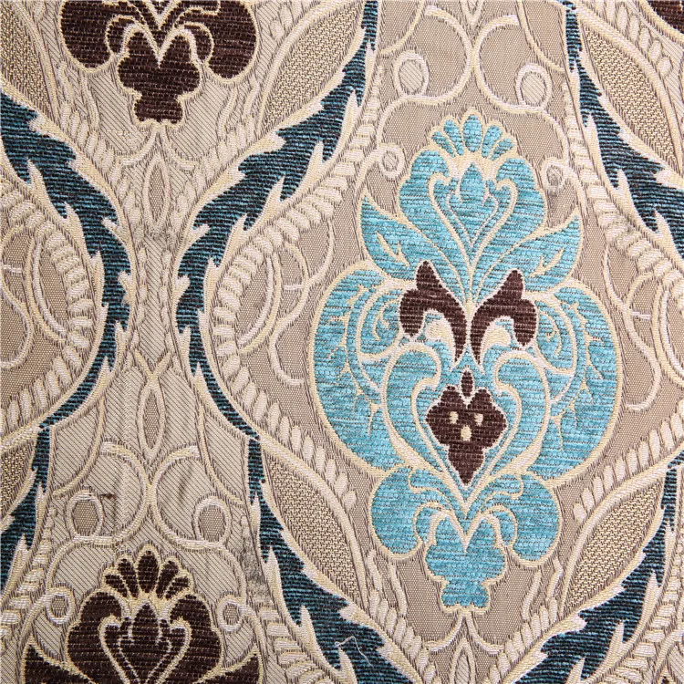Home textile upholstery jacquard curtain blackout fabric