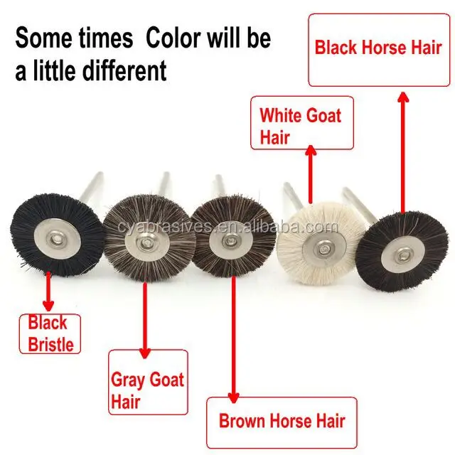 ChiYan Professional Wholesale Cheap High Quality Mini Rotary Tools Goat Hair Nail Drill Polishing Clean Brush