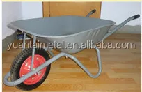 Qingdao cheap Heavy duty 150kg 65L garden wheelbarrow manufacture WB6201