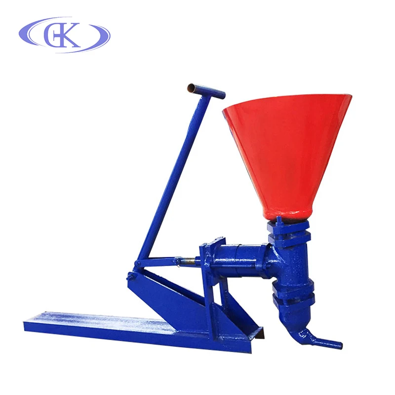 Operate hopper manual cement grouting pump