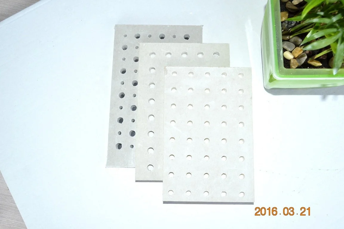 Лучшая цена, звукостойкий Перфорированный гипсокартон для потолка 1200*2400 мм