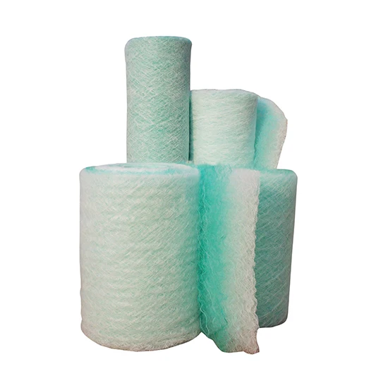 Fiberglass paintstop floor filter for spray booth paint arrestor