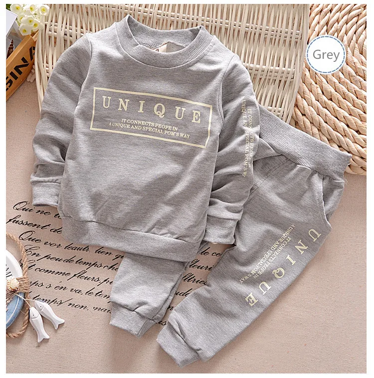 Eco-friendly clothing set kids sports suit children tracksuit casual clothes