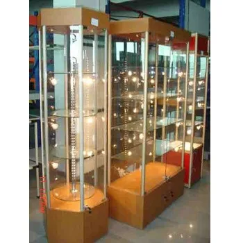 Высококачественные многофункциональные деревянные и стеклянные витрины со светодиодами в различных стилях