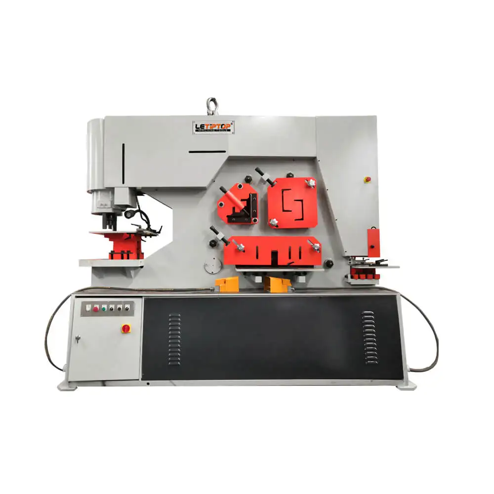 Flexible Manufacturing China LETIPTOP channel steel shear hydraulic ironworker