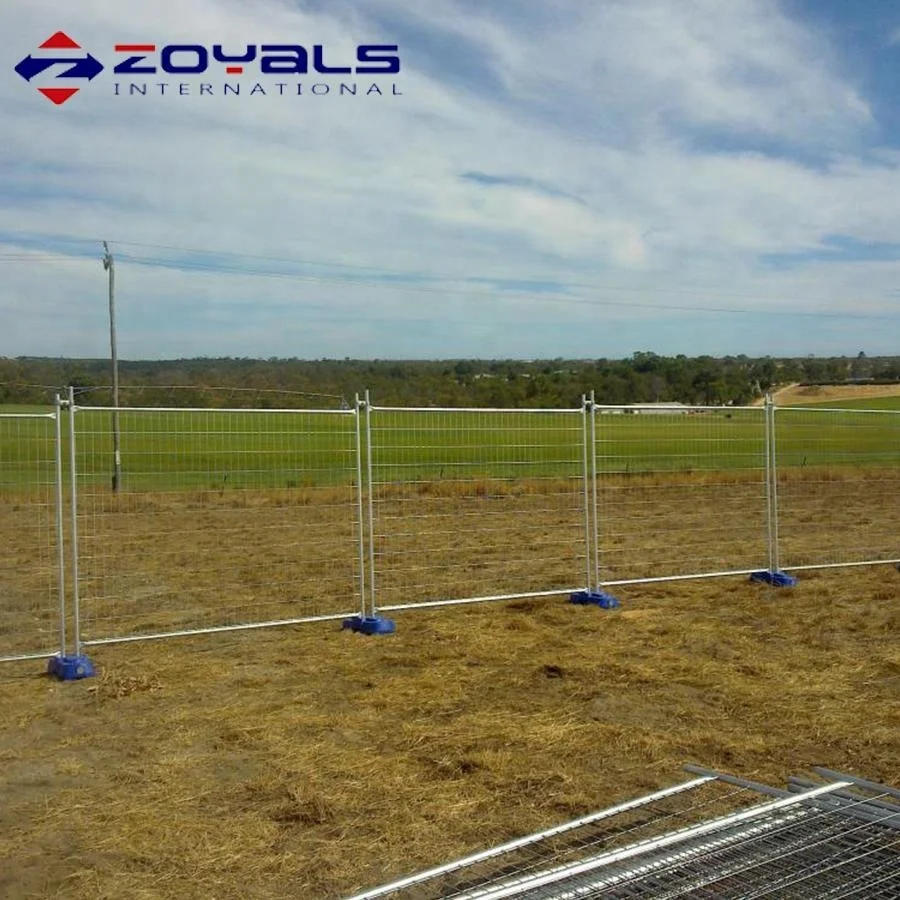 Customized Color Canada Construction Site Portable Safety Fence Panels PVC Temporary Fence