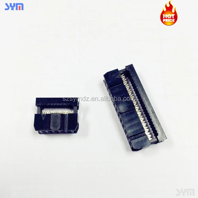 6 8 10 12 14 pin 2.54mm IDC wire-to-board female socket ribbon cable connector