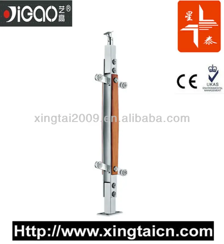 высокое качество стекла колонке лестниц, столба лестницы, нержавеющей стали перила столба