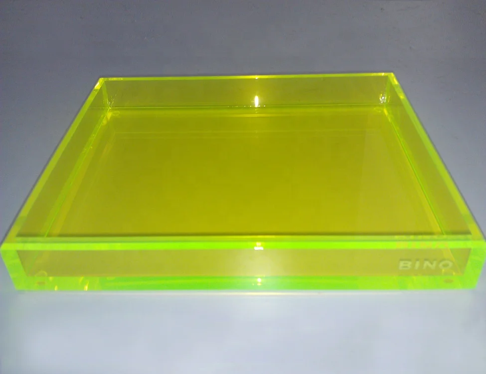 Factory custom clear acrylic jewelry serving tray  high quality acrylic item display tray