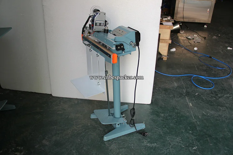 PFS-350 Алюминиевая рама импульс sealer поли мешок запайки ножной бумага мешок уплотнения machine