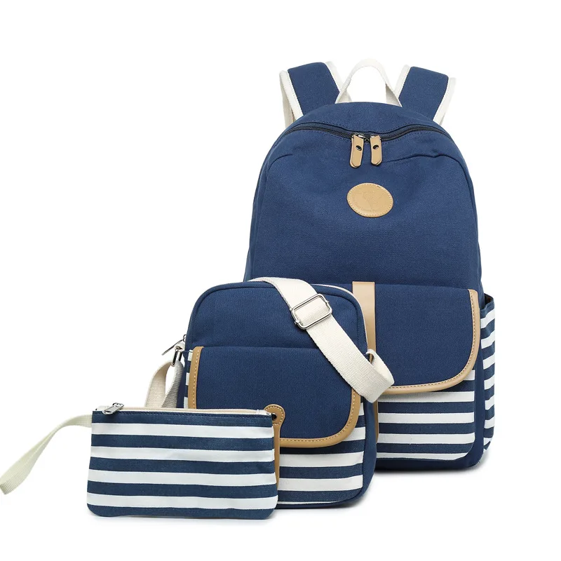 
Недорогой Детский рюкзак для девочек с USB-портом, комплект из 3 предметов, Холщовый Рюкзак, детский рюкзак, школьная сумка 