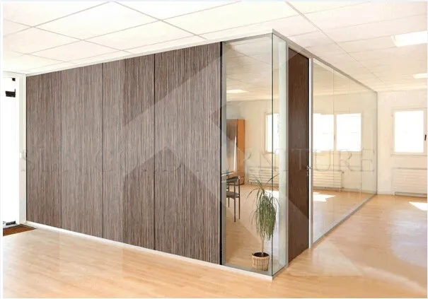 High quality hot sale modern office partition high quality commercial computer furniture clear glass wall cubicle partition