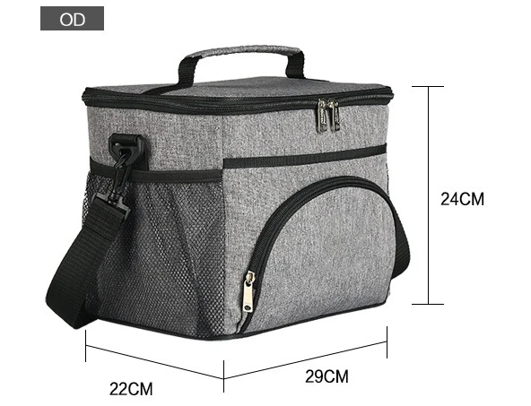 Wholesale Durable Large Capacity Insulated Square Cooler Bag for Picnic/Take-away