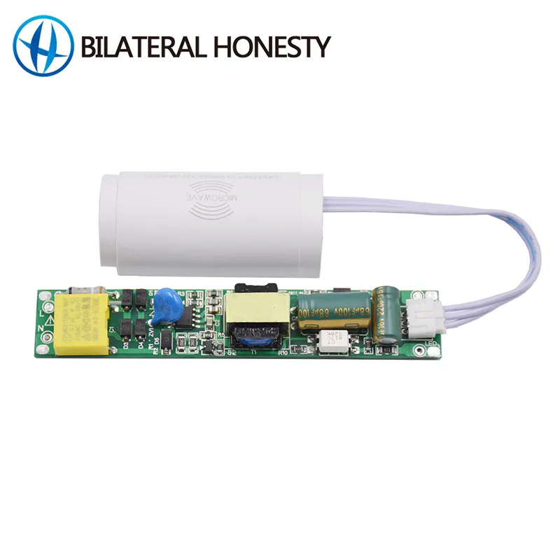 
Microwave Sensor Driver T8 Led Tube Driver Constant Current 90V-265V/305V 100-240ma 6-10 Meters 88*15*10 50/60hz XS-88LD 2-year 