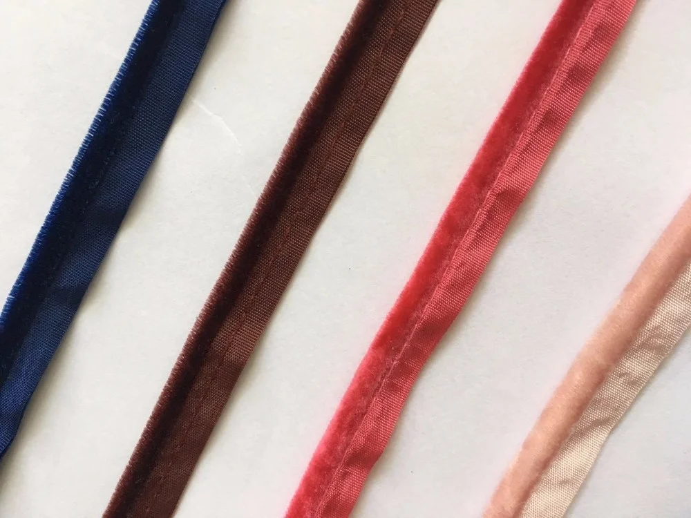 Wholesale Velvet Piping Ribbon garment accessories for Clothing, home textiles and cap