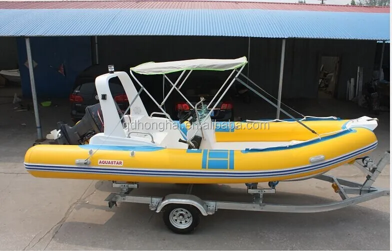 CE certificate 5.8mC v deep hull rib boat inflatable boat