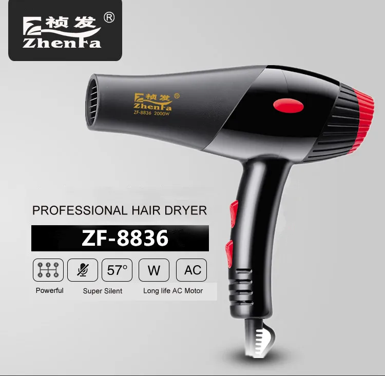
2000w hotel hair dryer With Cold Shot button Professional Hair Dryer 