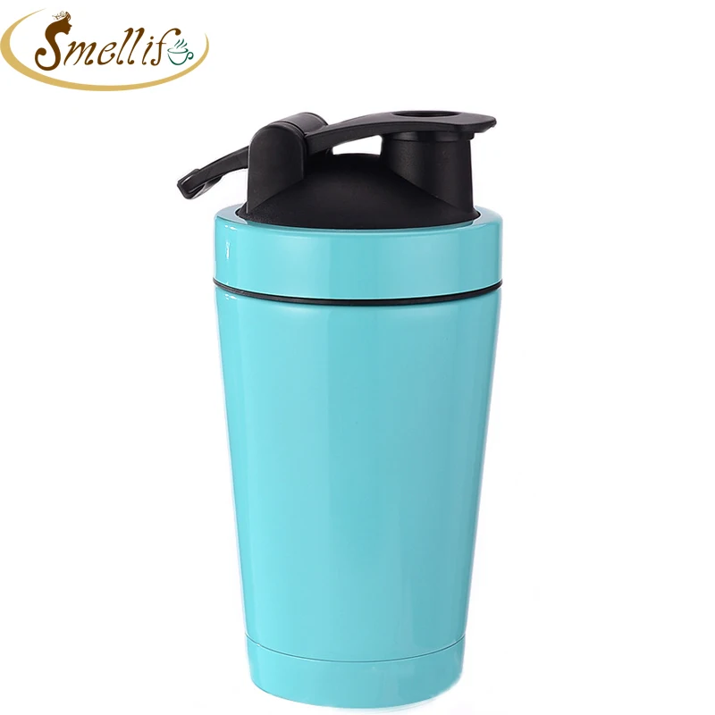 
500ml Wholesale 17oz Custom Double Wall Insulated Metal Stainless Steel Protein Shaker Bottle 