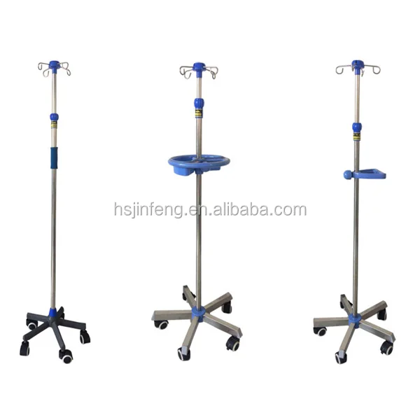 Medical hospital bed iv pole infusion iv stand