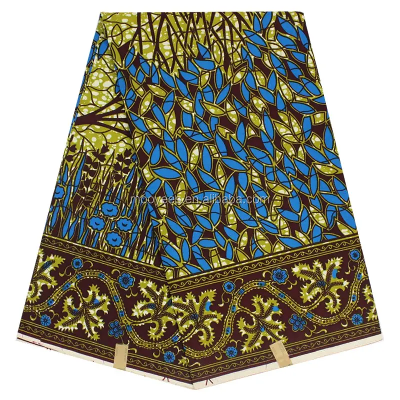 Африканские Восковые ткани, настоящая печать воска в 100% хлопчатобумажной ткани, дизайн Ганы