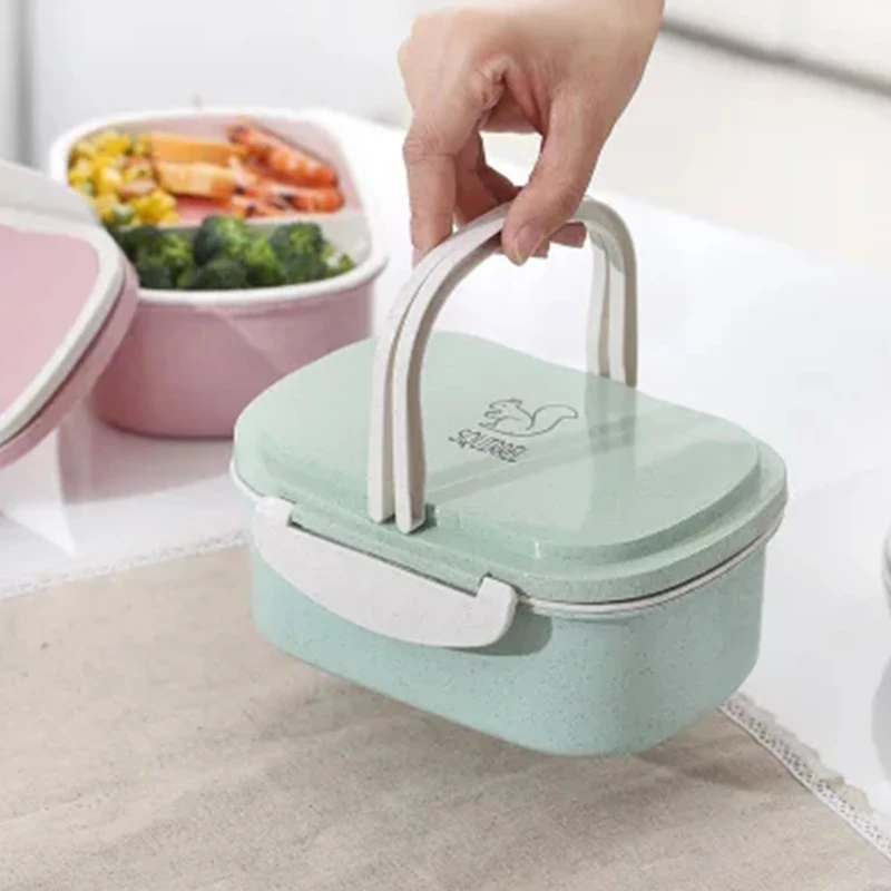 950ml rectangle hot lunch bento box lunch with handle