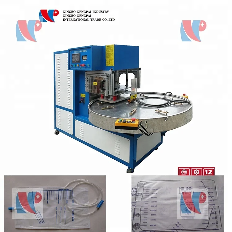 Rotary turntable high frequency welder medical blister packing machine for blister card sealing
